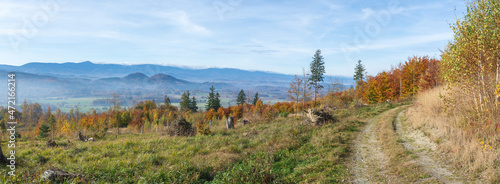 Panorama of the Karkonosze Mountains and Rudawy Janowickie