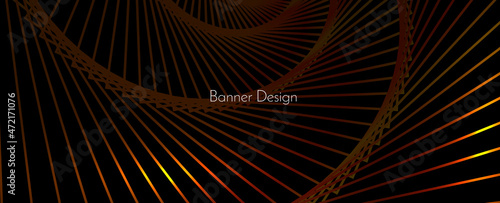 Abstract geometric gradient lines illustration banner pattern background