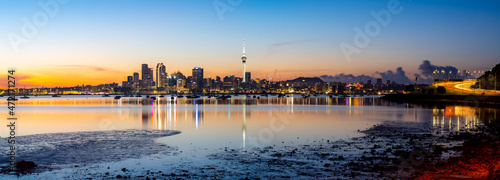 Amazing Auckland CityScape at Sunrise