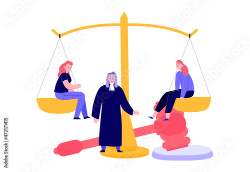 Balance Weighs Justice Composition