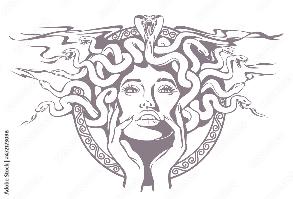 2. Medusa Head Tattoo on Chest - wide 6