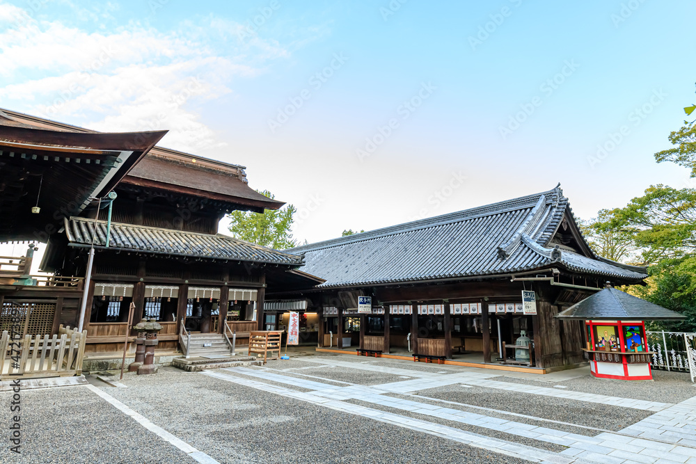 秋の吉備津神社 岡山県岡山市 Kibitsu Shrine in Autumn. Okayama-ken Okayama-city 秋の吉備津神社 岡山県岡山市 Kibitsu Shrine in Autumn. Okayama-ken Okayama-city