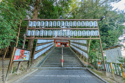                                              Kibitsu Shrine in Autumn. Okayama-ken Okayama-city