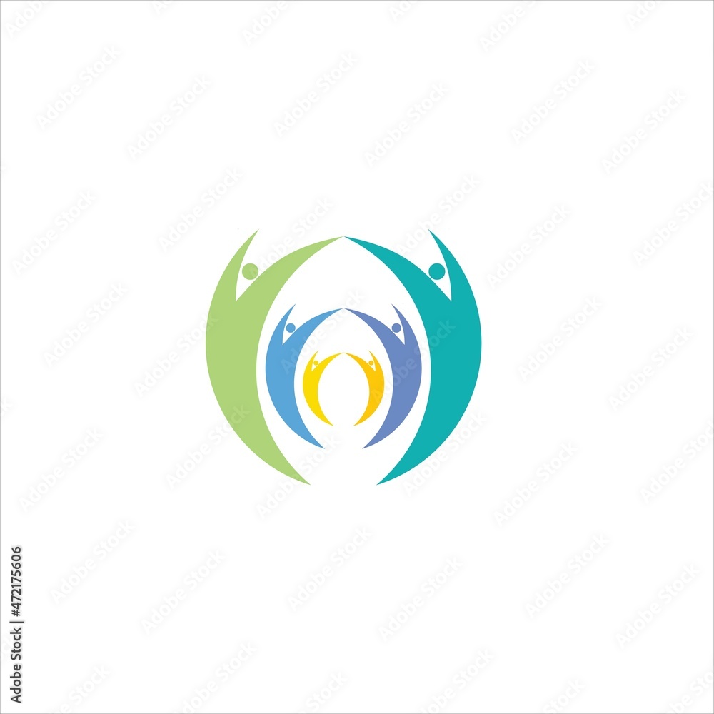 PEOPLE LOGO VECTOR TEMPLATE AWAY