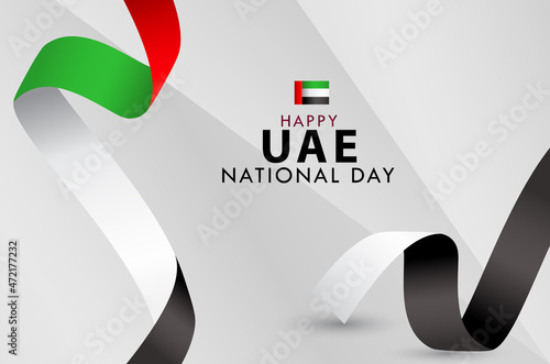 Happy UAE National Day Celebration Vector Template Design Illustration