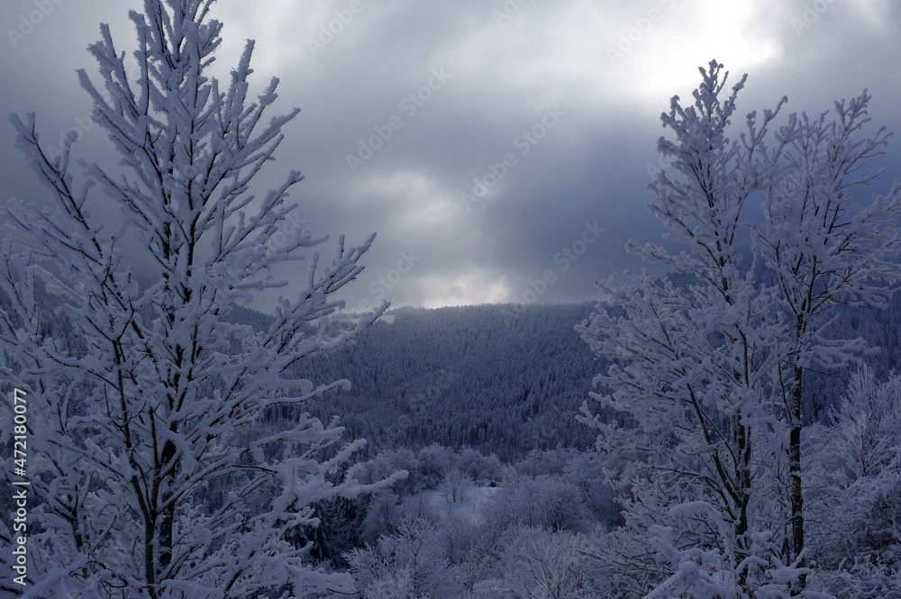 Le Bessat sous la neige Le Bessat sous la neige