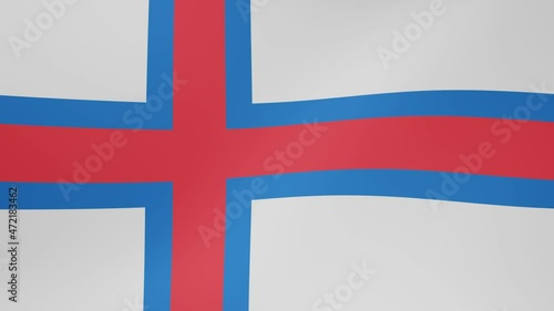 Bandera animada, Islas Feroe. photo