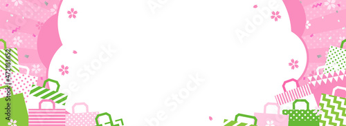 春のショッピング・セール向け　バナーテンプレート