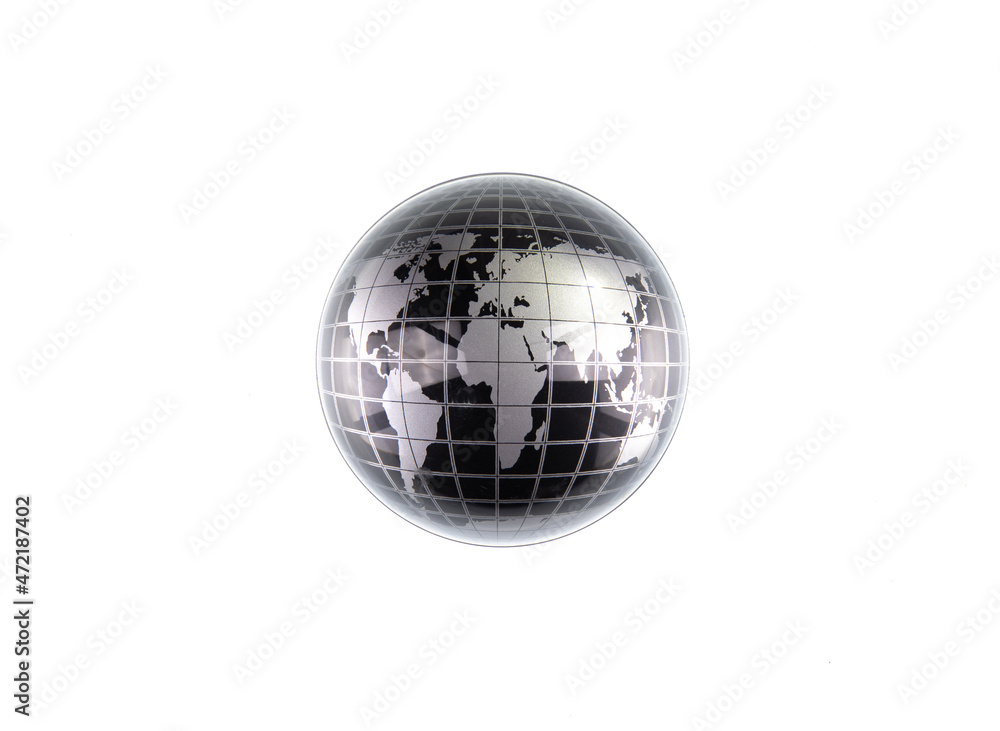 round monochrome world map isolated on white background round monochrome world map isolated on white background