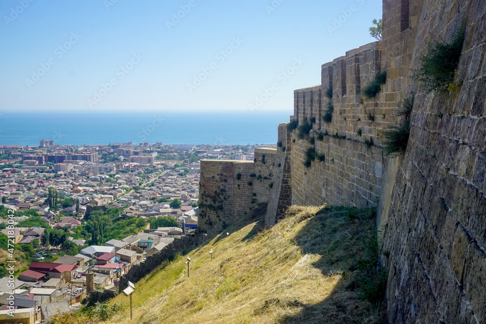 View of the city of Derbent from the Naryn Kala fortress