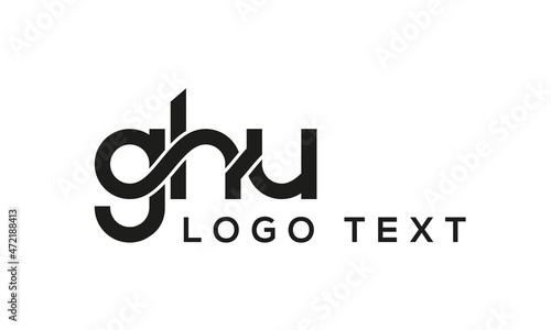 Letter GHU creative logo design vector	 photo