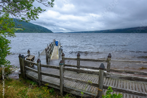 view of Loch Ness in Scotland