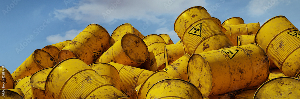 radioactive waste in barrels, nuclear waste repository