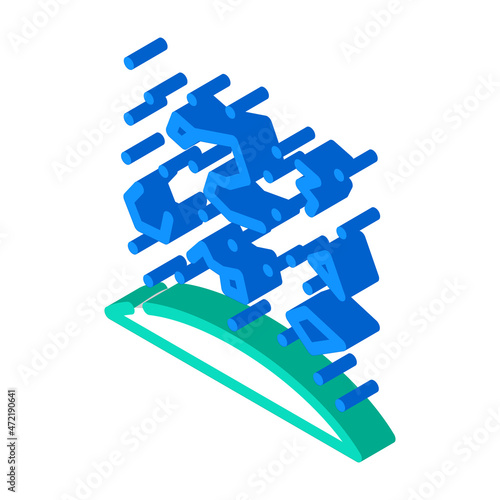 constellations space stars isometric icon vector. constellations space stars sign. isolated symbol illustration