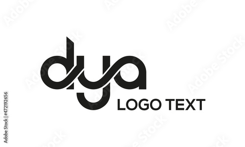 Letter DYA creative logo design vector	 photo