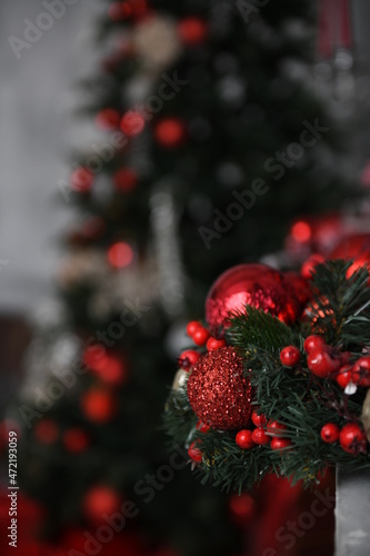 red christmas tree