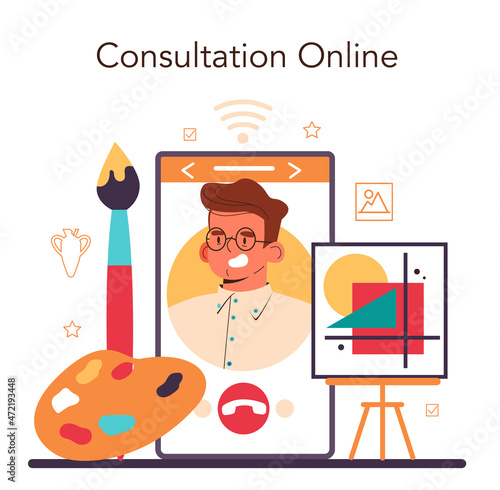 History of art online service or platform. Historian specializing