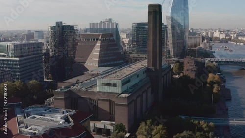 Aerial Drone Tate Modern London photo