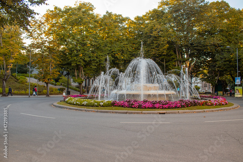 Photos Rossio square roundabout in Viseu city, Portugal