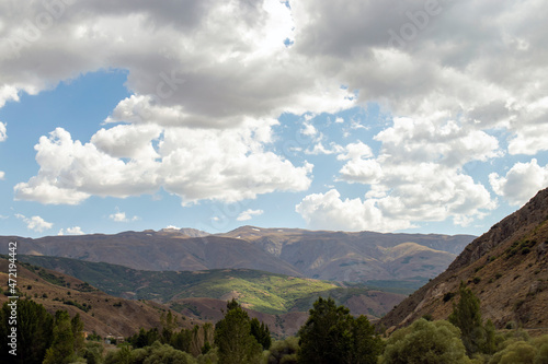 clouds over the mountains