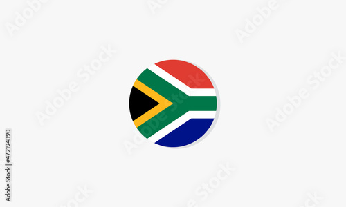 Free Download south africa flag circle design vector on white background. - GFXLoad