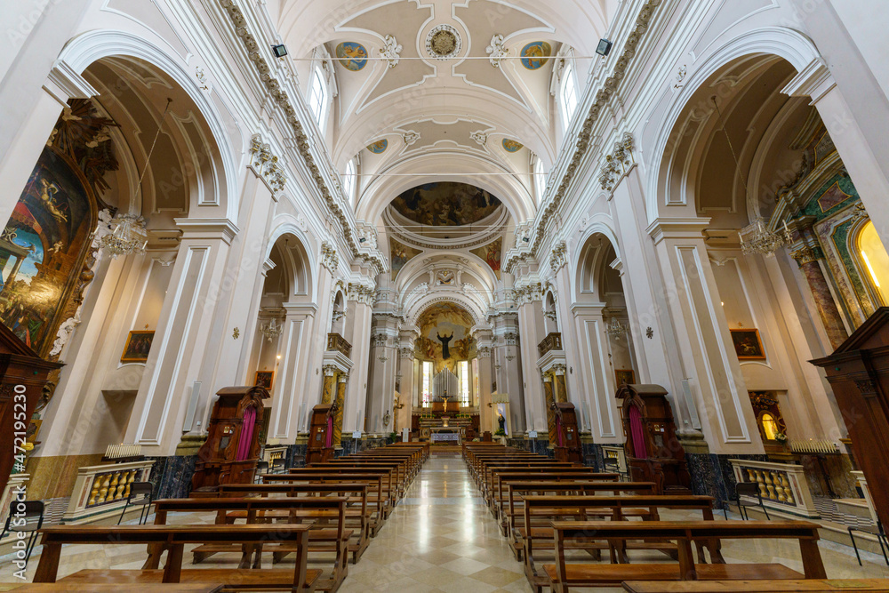 Osimo, interior of San Giuseppe da Copertino church