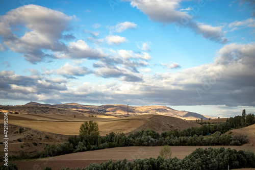 landscape of the mountains