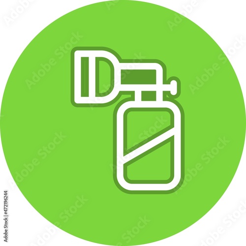 Ambu bag Line Circle Vector Icon Design