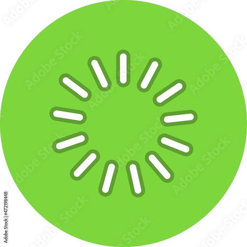 Brightness Line Circle Vector Icon Design