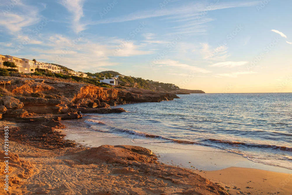 Cala Tarida Bay and Coastline, Ibiza, Balearic Islands, Spain