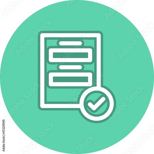 Project Line Circle Vector Icon Design