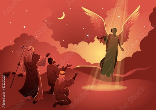 Annunciation to the Shepherds silhouette