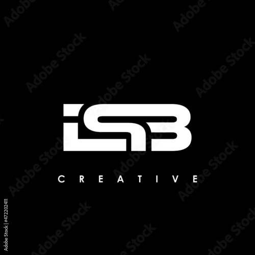 ISB Letter Initial Logo Design Template Vector Illustration