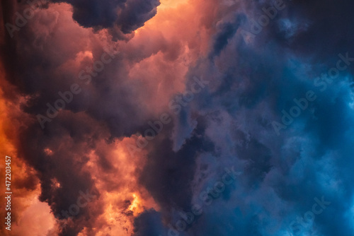 fire in the clouds