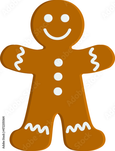 gingerbread man isolated