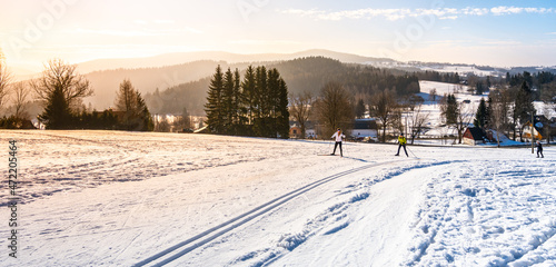 Cross-country skiing in Jizera Mountains