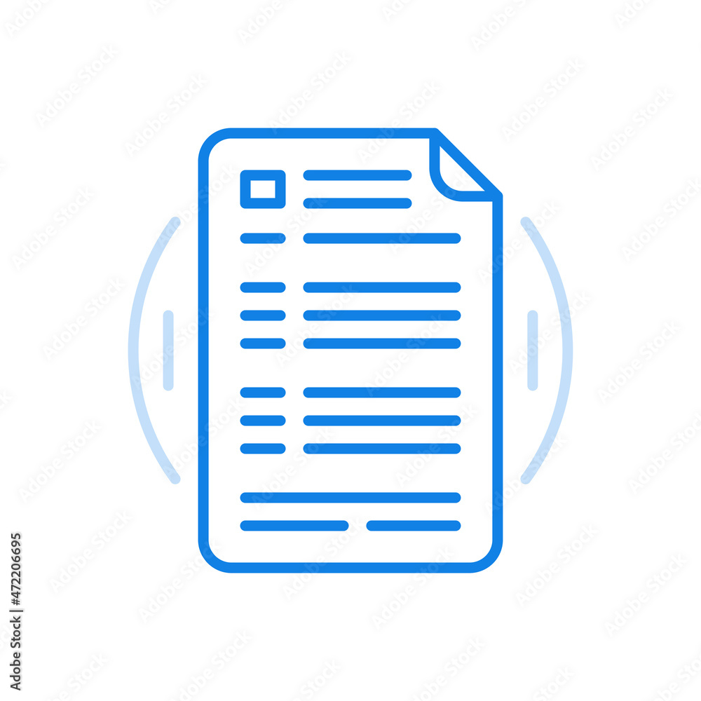 Technical Guide Line Icon Technical instruction vector line icon. Industrial operation manual ...