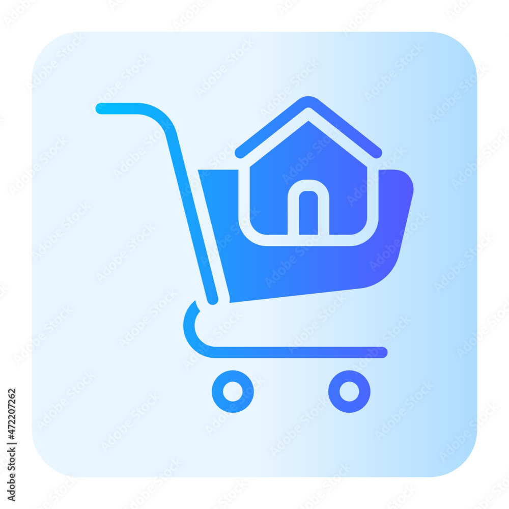 buy house gradient icon buy house gradient icon