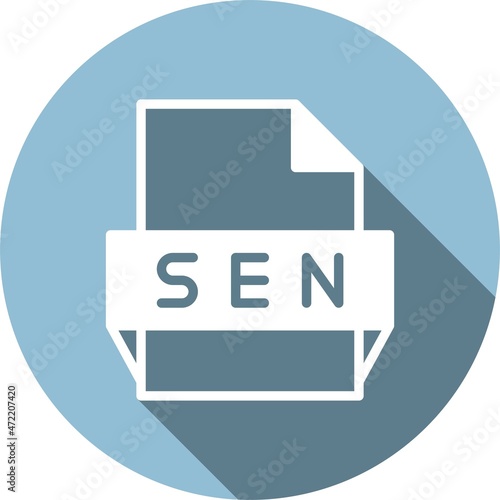 Sen Glyph Circle Vector Icon Design
