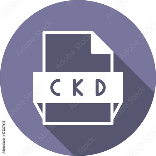 Ckd Glyph Circle Vector Icon Design