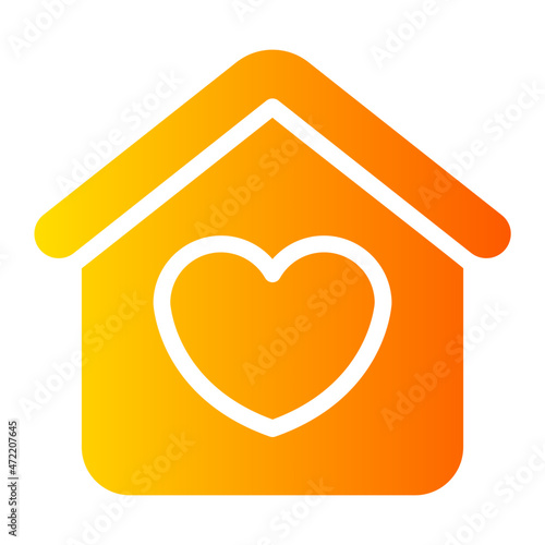 home sweet home gradient icon