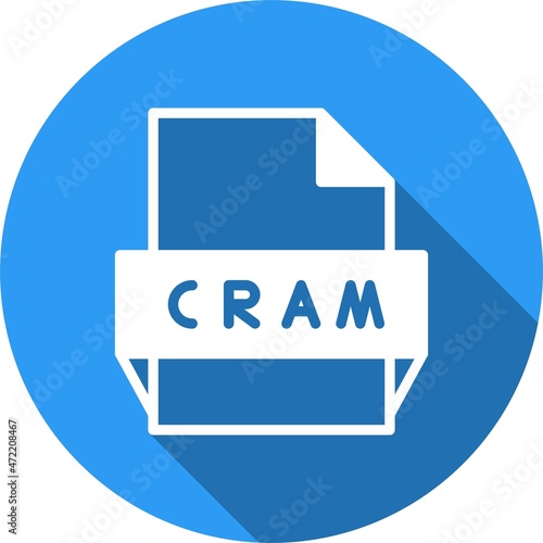 Cram Glyph Circle Vector Icon Design