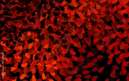 Dark Red vector texture with abstract forms.