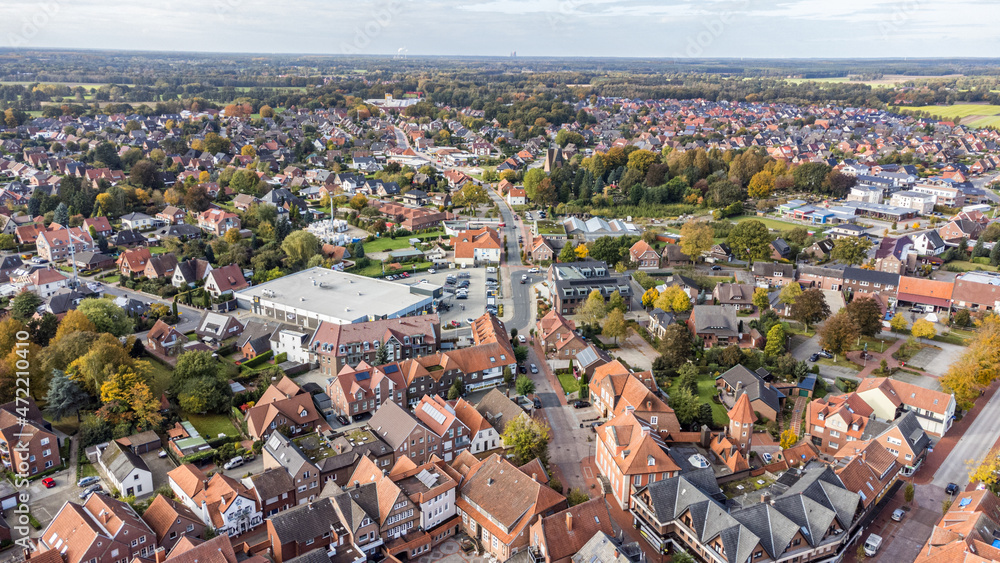 Drohnenaufnahme Haselünne Innenstadt Aerial 