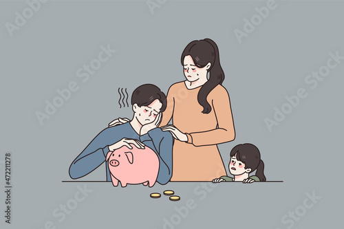 Small family budget and savings concept Fototapete