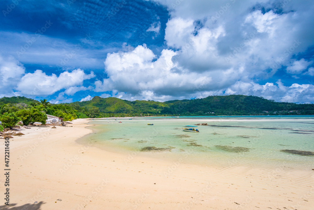 Gaulette Beach on Mahe island, Seychelles. Gaulette Beach on Mahe island, Seychelles.