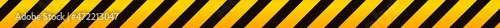 Yellow black striped pattern. Warning ribbon. Danger sign