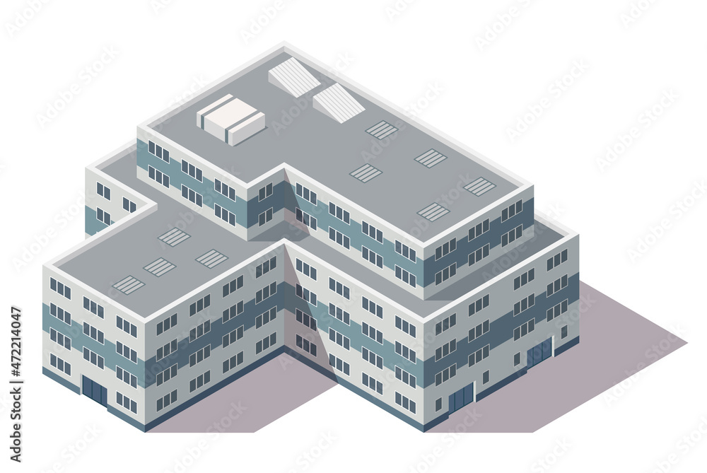 isometric high rise building. City or town map construction element. Icon representing multi story building. Houses, homes or offices isometric high rise building. City or town map construction element. Icon representing multi story building. Houses, homes or offices