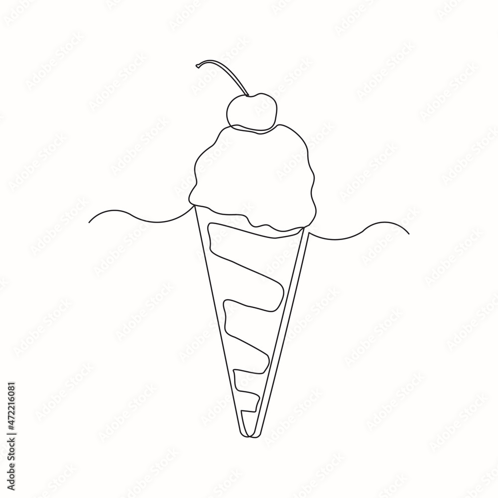 Sketch Ice Cream Digital Art by Saemilee - Fine Art America