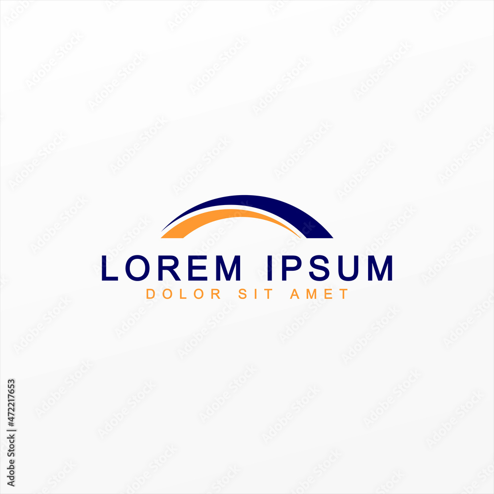Set Wave Swoosh Logo Template vector Set Wave Swoosh Logo Template vector